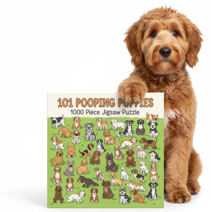 funny puzzles for adults - pooping dogs puzzle