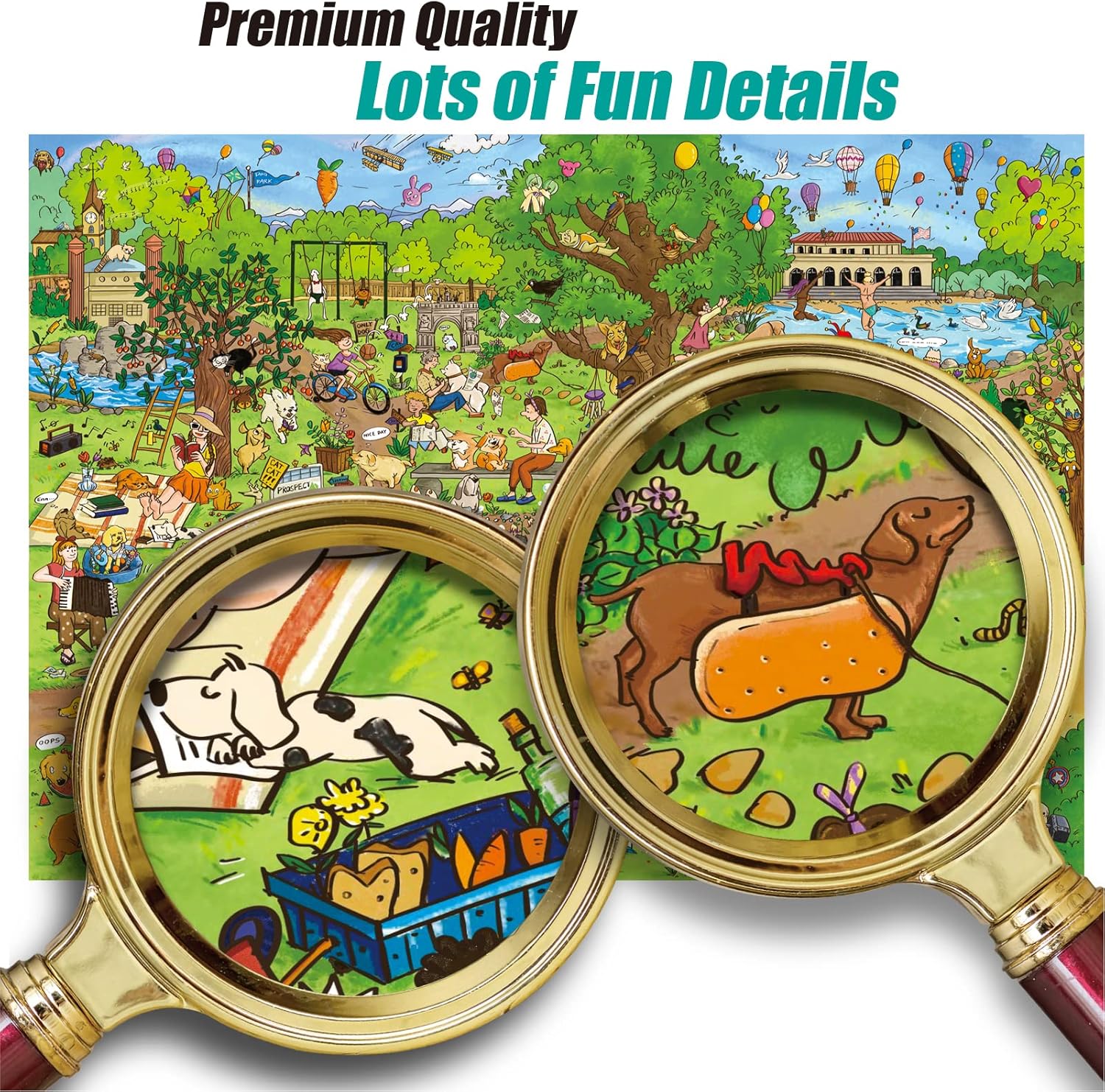 Dog Park Funny Puzzle 1000 pcs